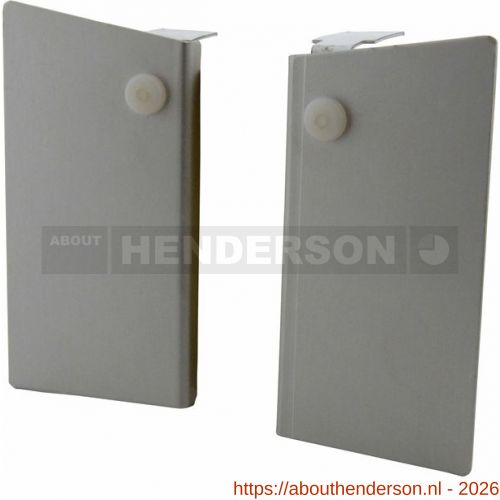 Henderson F140ECP schuifdeurbeslag Husky eindclip eindkap set links en rechts voor Klikkap F140 - Y20300064 - afbeelding 1
