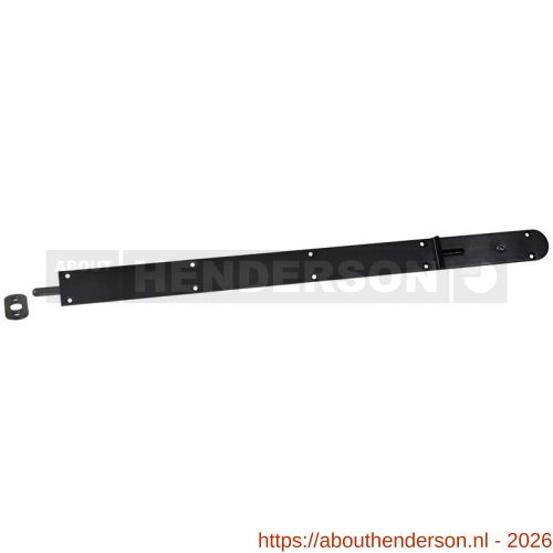 Henderson SF600LB vouwdeurbeslag Securefold kantschuif 600 mm met slot zwart - Y20300033 - afbeelding 1