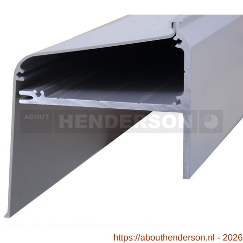 Henderson WP100/F schuifdeurbeslag Evolve afdekkap voor WP100/T geanodiseerd per meter - Y20301126 - afbeelding 1