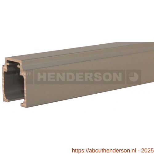 Henderson 280HP/4000 schuifdeurbeslag Husky Pro bovenrail aluminium 4000 mm geanodiseerd - Y20301283 - afbeelding 1