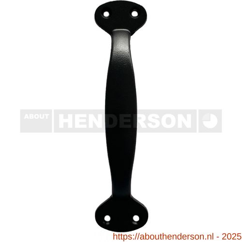 Henderson schuifdeurbeslag accessoires 710/B handgreep 142x32 mm zwart - Y20301254 - afbeelding 1